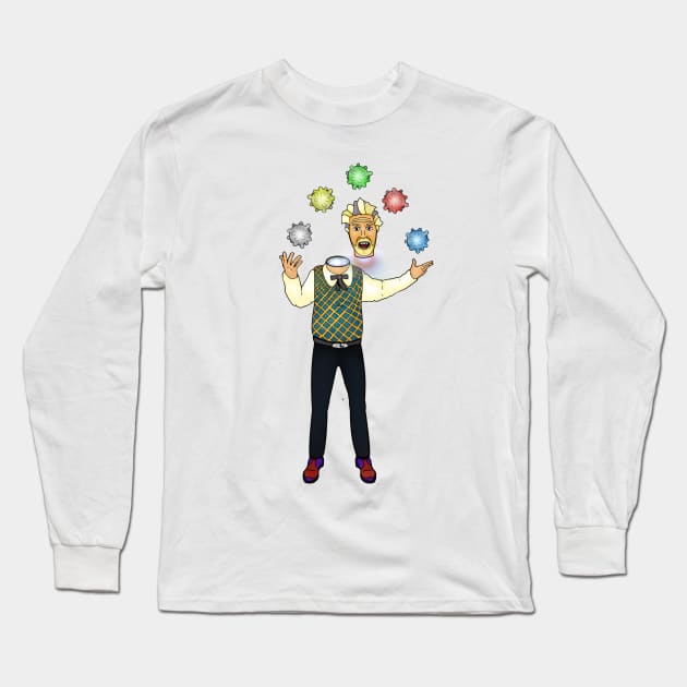 Lloyd juggles the amazeballs Long Sleeve T-Shirt by doublebeta